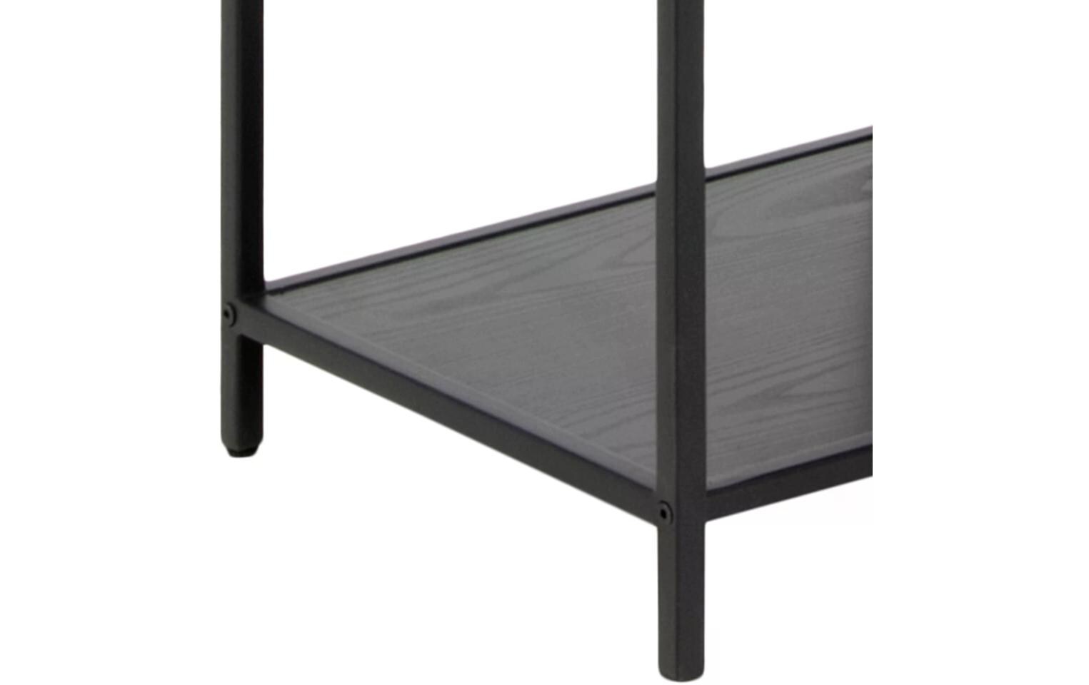 AC Design Regal Seaford 77 x 35 x 185 cm, Schwarz