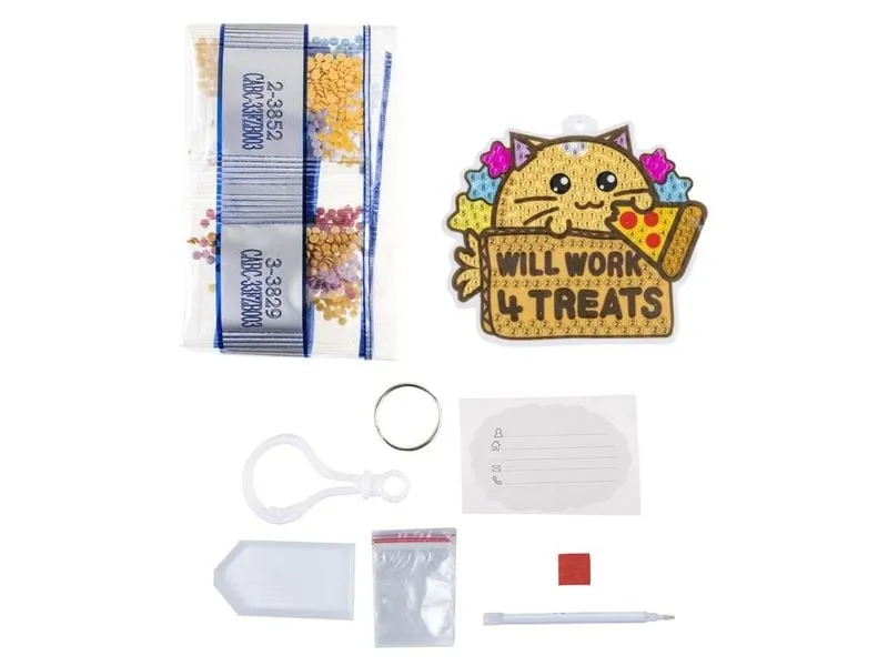 CRAFT Buddy Will Work 4 Treats Crystal Art Bastelset mehrfarbig CRAFT Buddy Will Work 4 Treats Crystal Art Bastelset mehrfarbig