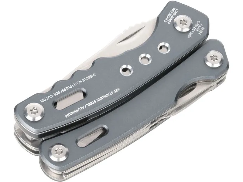Troika Taschenmesser Rucksack Tool mit 15 Funktionen, Grau