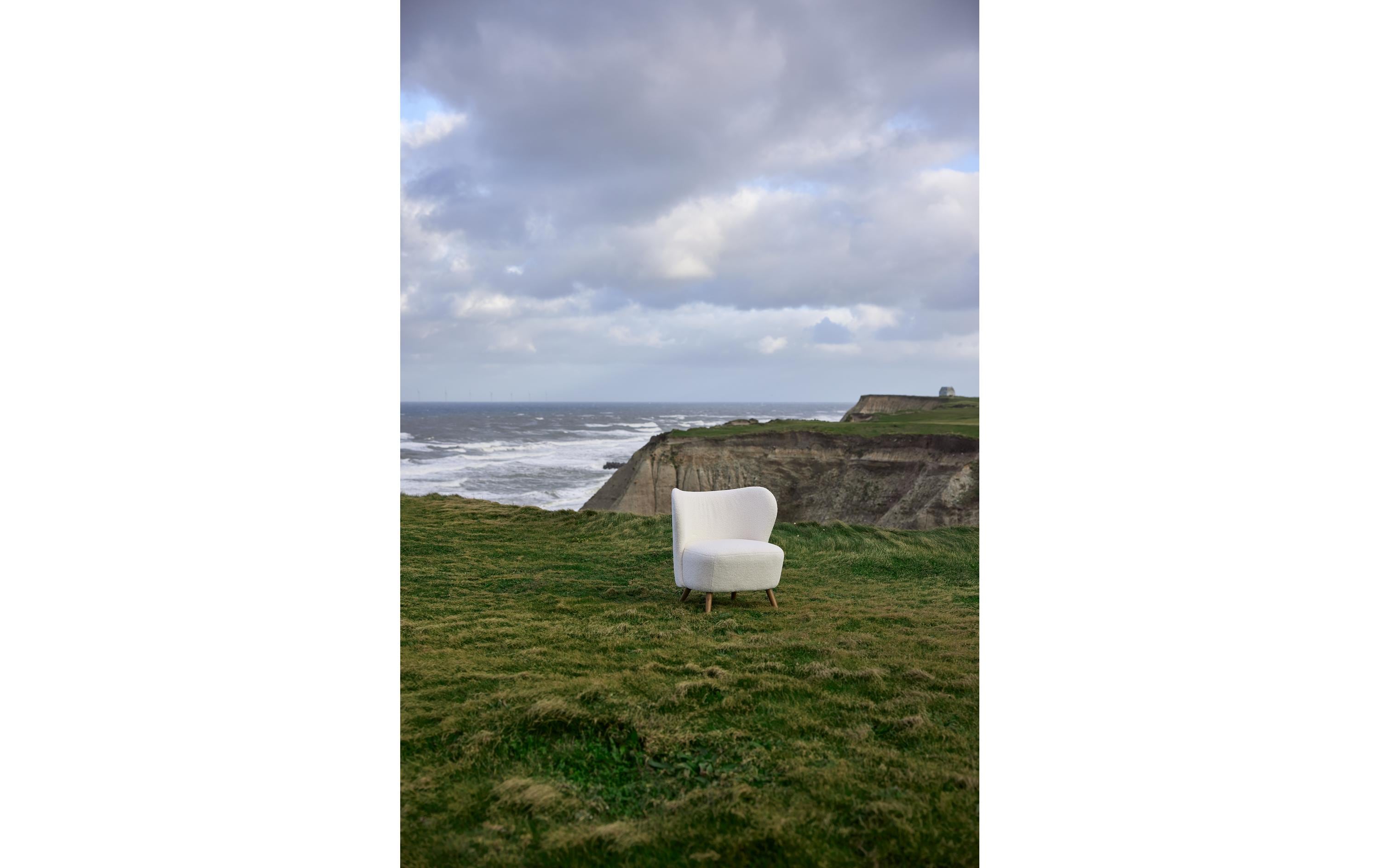 AC Design Sessel Crosby Holz/Textil, Cream