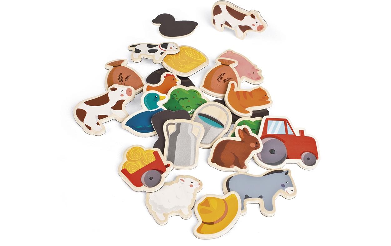 Janod Magnete Bauernhof 24-teilig