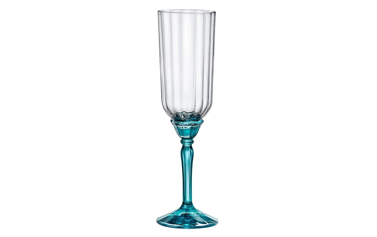 Bormioli Rocco Sektglas Florian 210 ml, 6 Stück, Blau