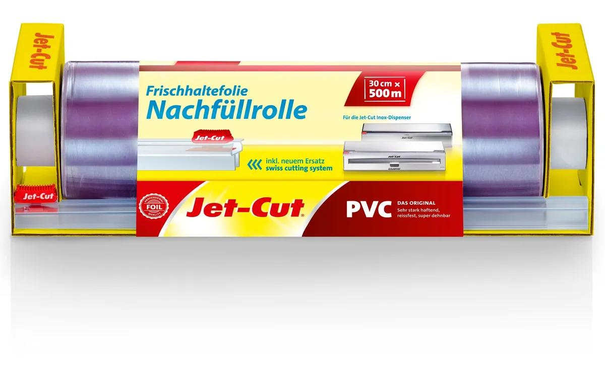 Jet-Cut Frischhaltefolie 30 cm Nachfüllrolle zu Edelstahldispenser Jet-Cut Frischhaltefolie 30 cm Nachfüllrolle zu Edelstahldispenser