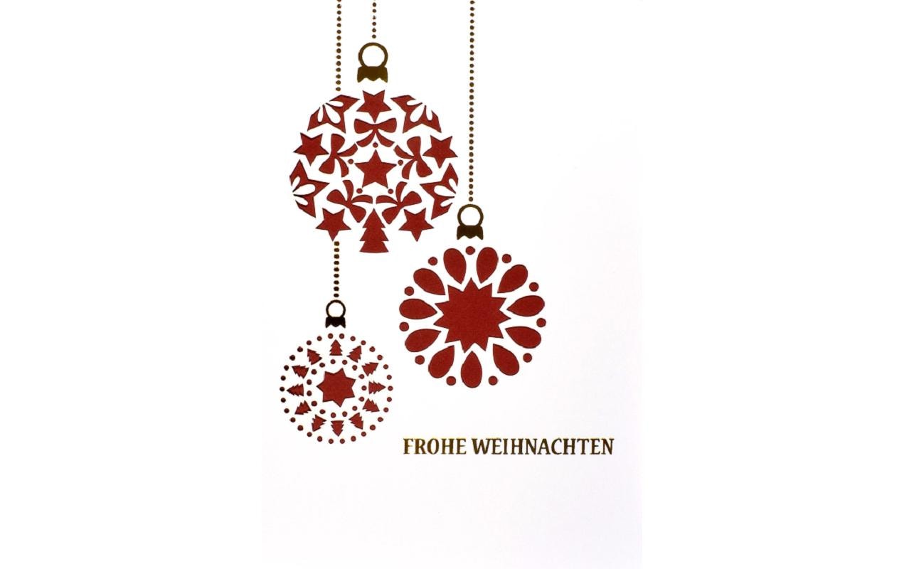 ABC Weihnachtskarte Frohe Weihnachten