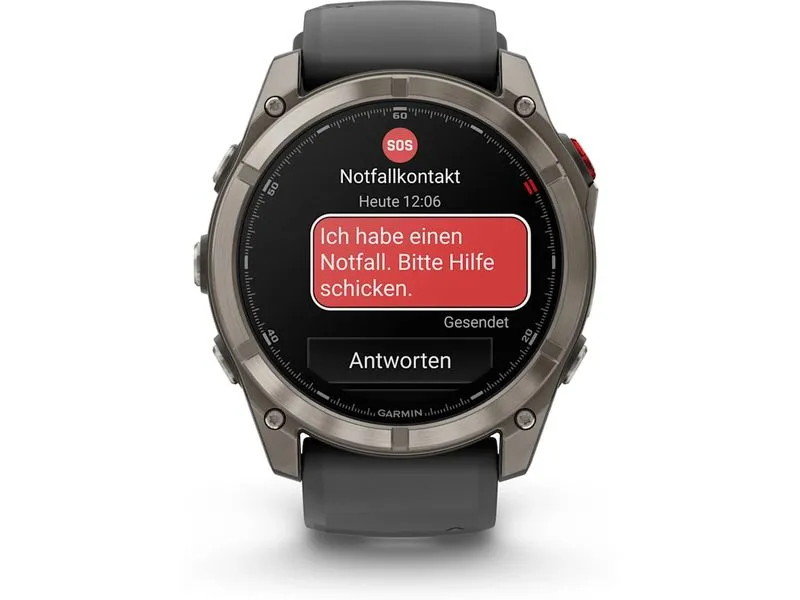 GARMIN GPS-Sportuhr fēnix 8 Pro – AMOLED Graphite/Schwarz