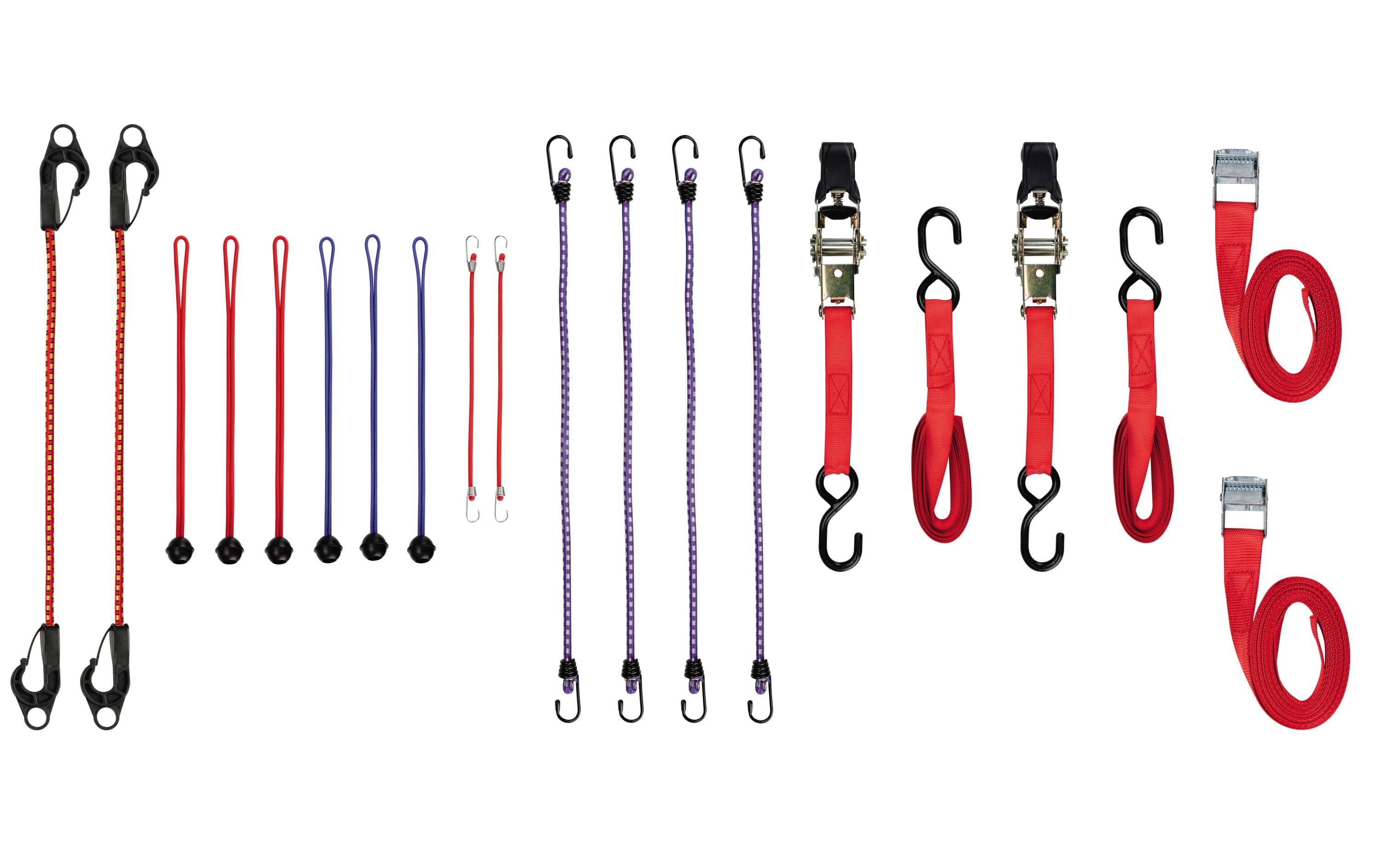 Perel Zurrgurten- und Gepäckspannset Perel Zurrgurten- und Gepäckspannset