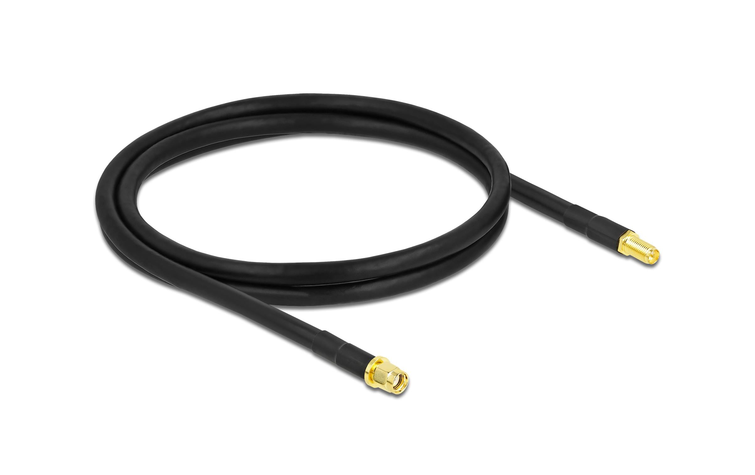 Delock Antennenkabel LMR/CFD300 RP-SMA zu RP-SMA, 1 m Delock Antennenkabel LMR/CFD300 RP-SMA zu RP-SMA, 1 m