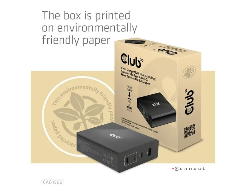 Club 3D USB-Wandladegerät CAC-1906 Club 3D USB-Wandladegerät CAC-1906