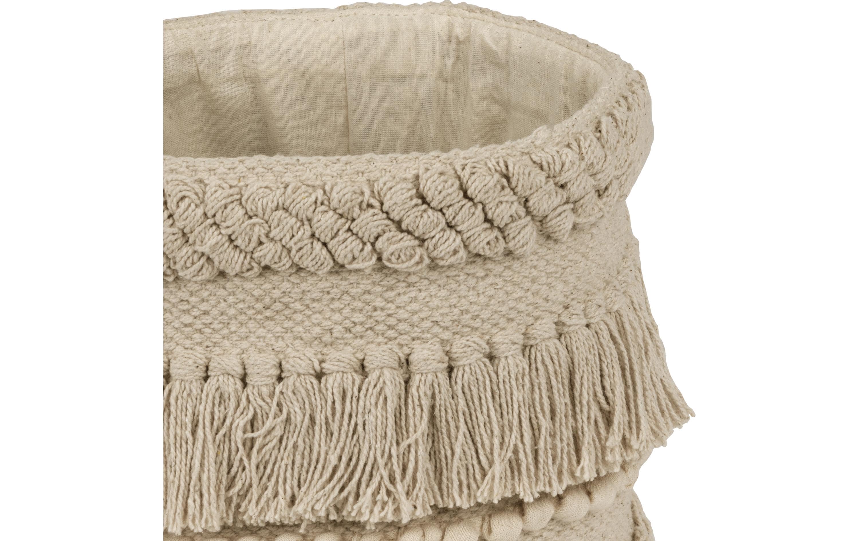 EGLO Aufbewahrungskorb Toyama 20 x 20 cm, Creme