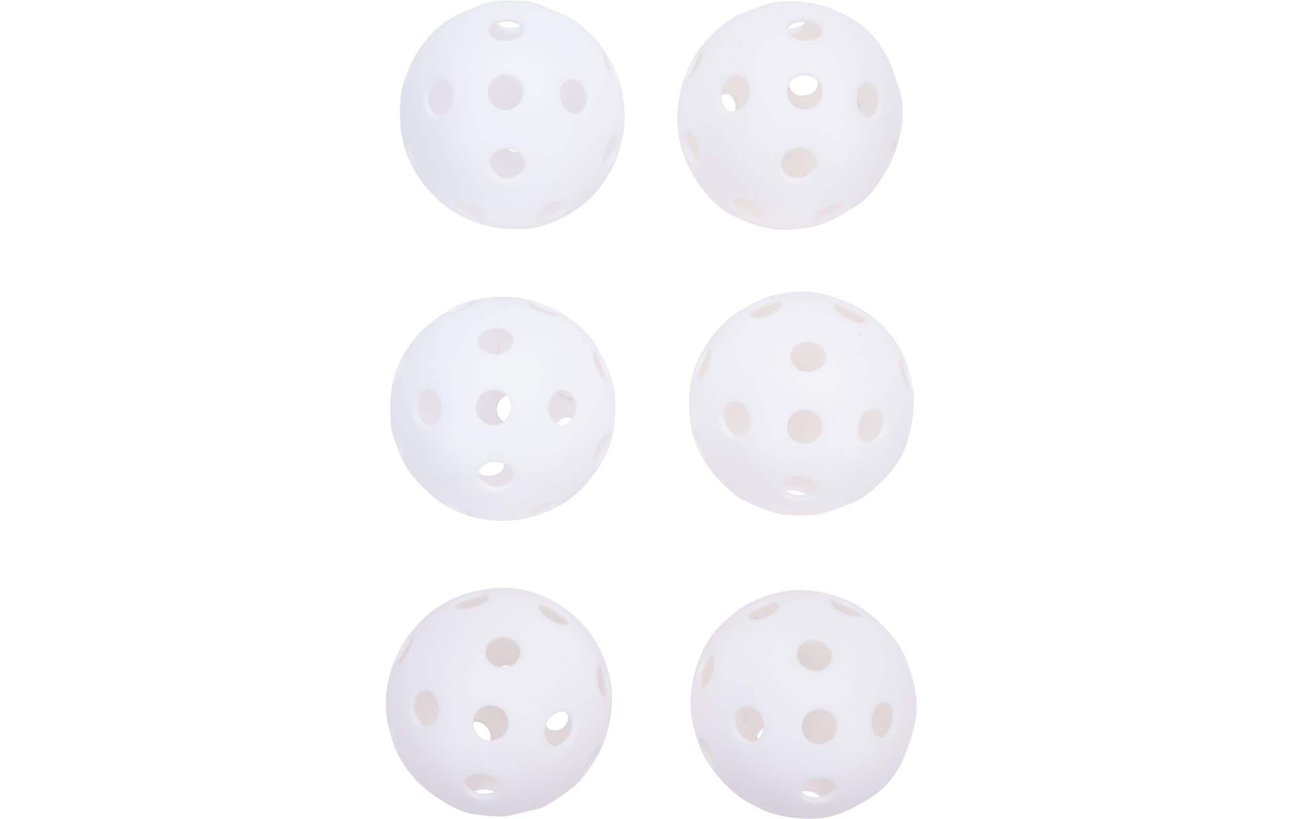 FTM Pickleball Indoor, 6 Stück, Weiss FTM Pickleball Indoor, 6 Stück, Weiss