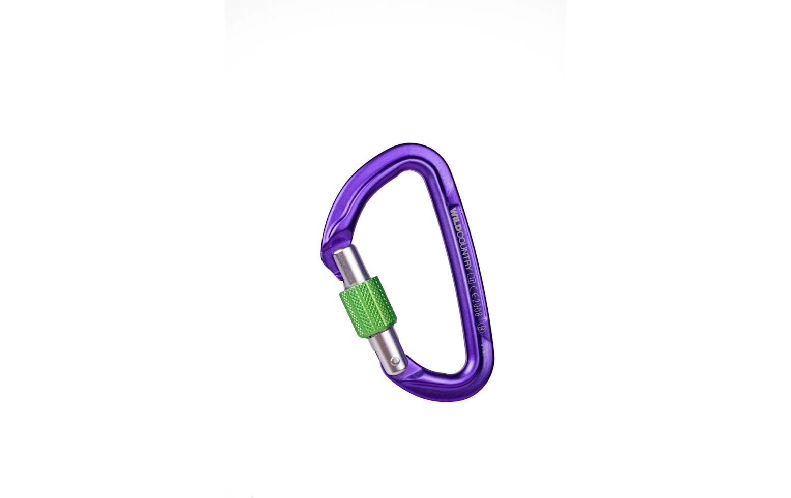 Wild Country Carabiner Session Screw Gate Lila Wild Country Carabiner Session Screw Gate Lila