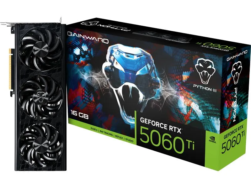 Gainward Grafikkarte GeForce RTX 5060 Ti Python III 16 GB