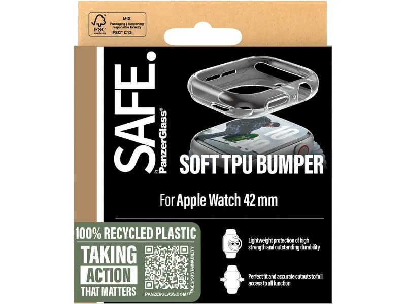 SAFE. Displayschutz TPU Bumper Transparent 42 mm SAFE. Displayschutz TPU Bumper Transparent 42 mm