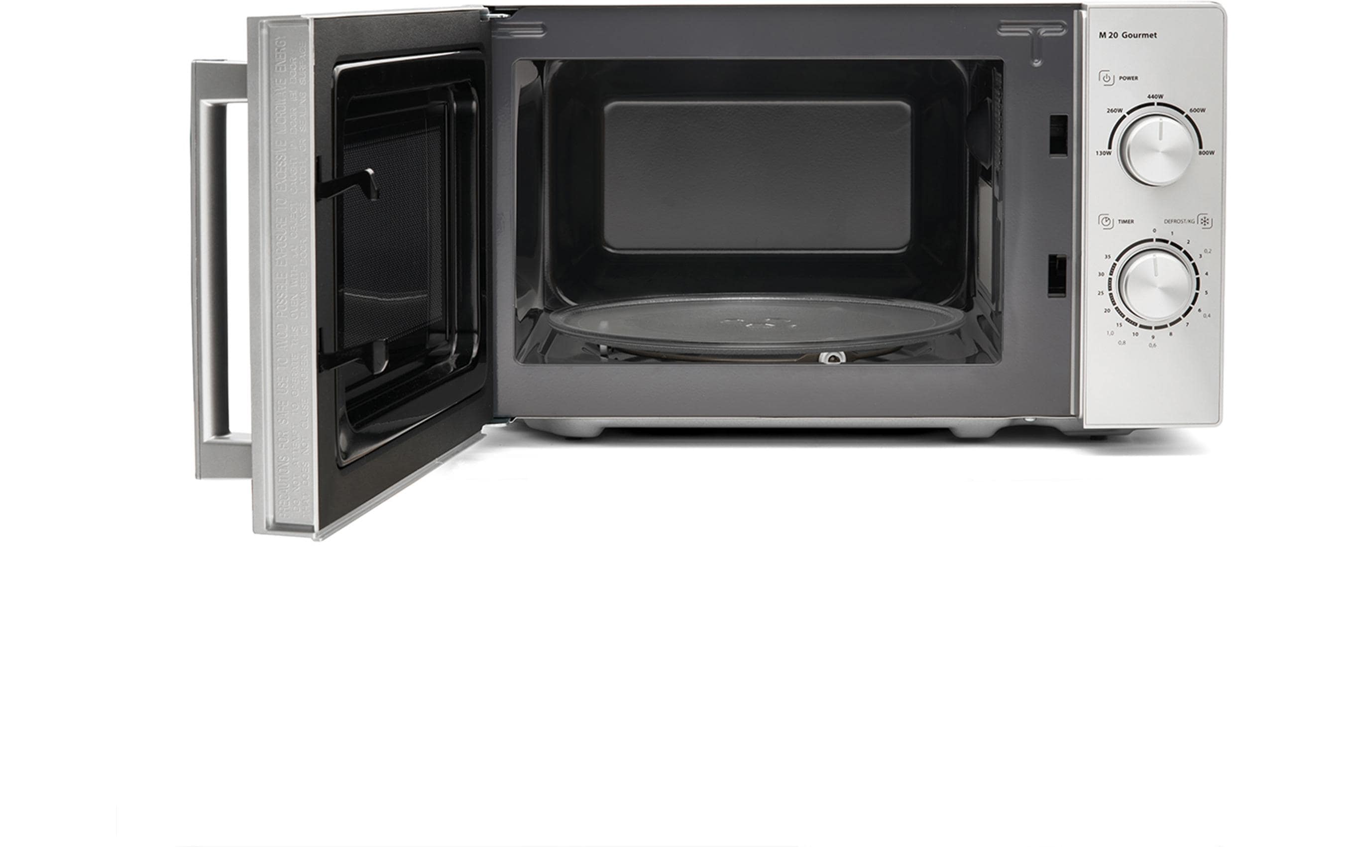 Caso Mikrowelle M20 Gourmet Schwarz/Silber