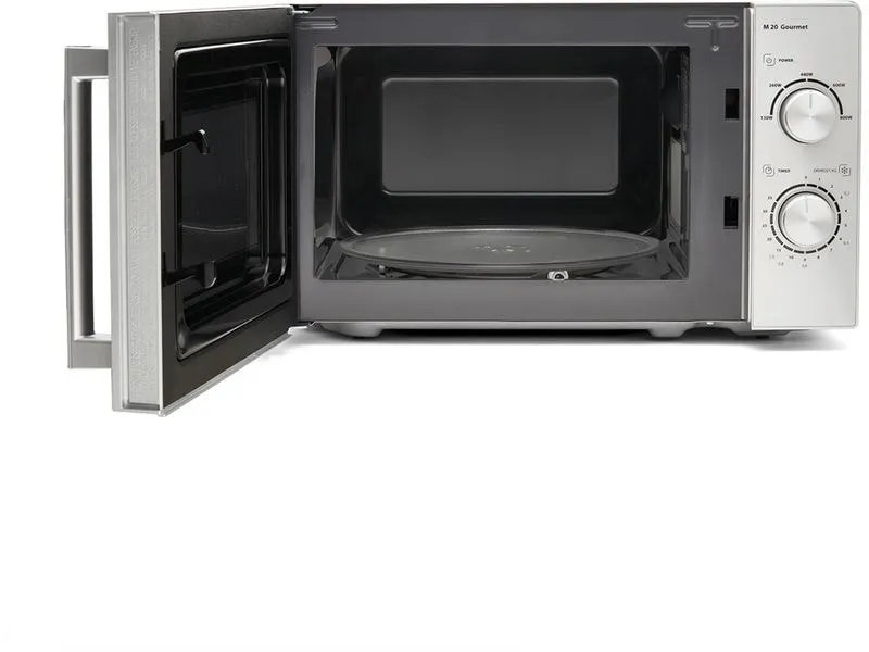 Caso Mikrowelle M20 Gourmet Schwarz/Silber
