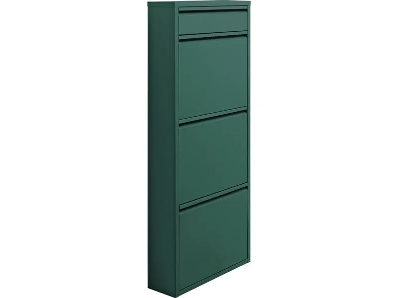 Kare Schuhschrank Caruso 3 Plus 1, Grün Kare Schuhschrank Caruso 3 Plus 1, Grün