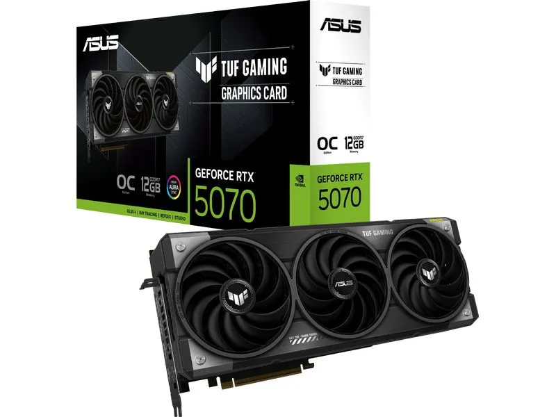 ASUS Grafikkarte TUF Gaming GeForce RTX 5070 OC Edit. 12 GB GDDR7 ASUS Grafikkarte TUF Gaming GeForce RTX 5070 OC Edit. 12 GB GDDR7