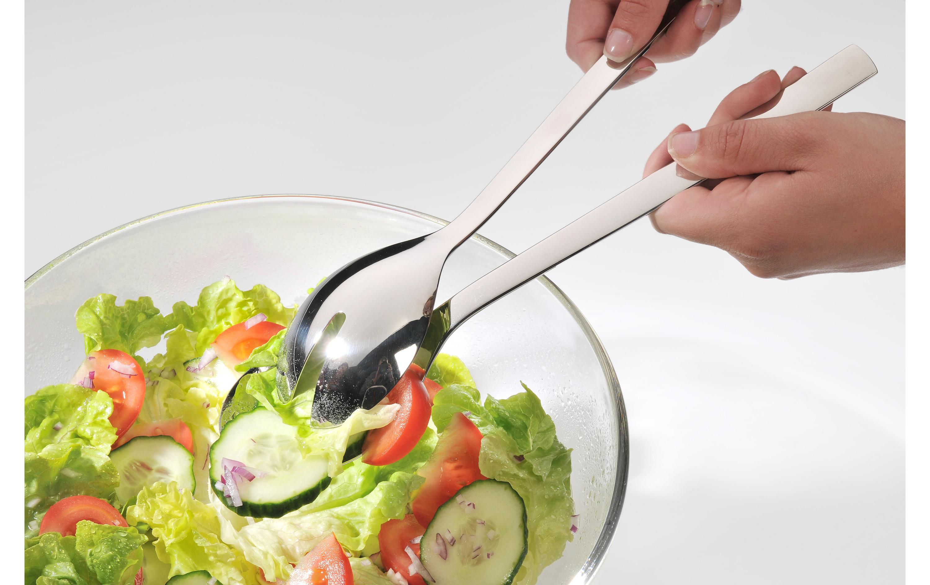 WMF Salatbesteck Nuova 4-teilig, Silber