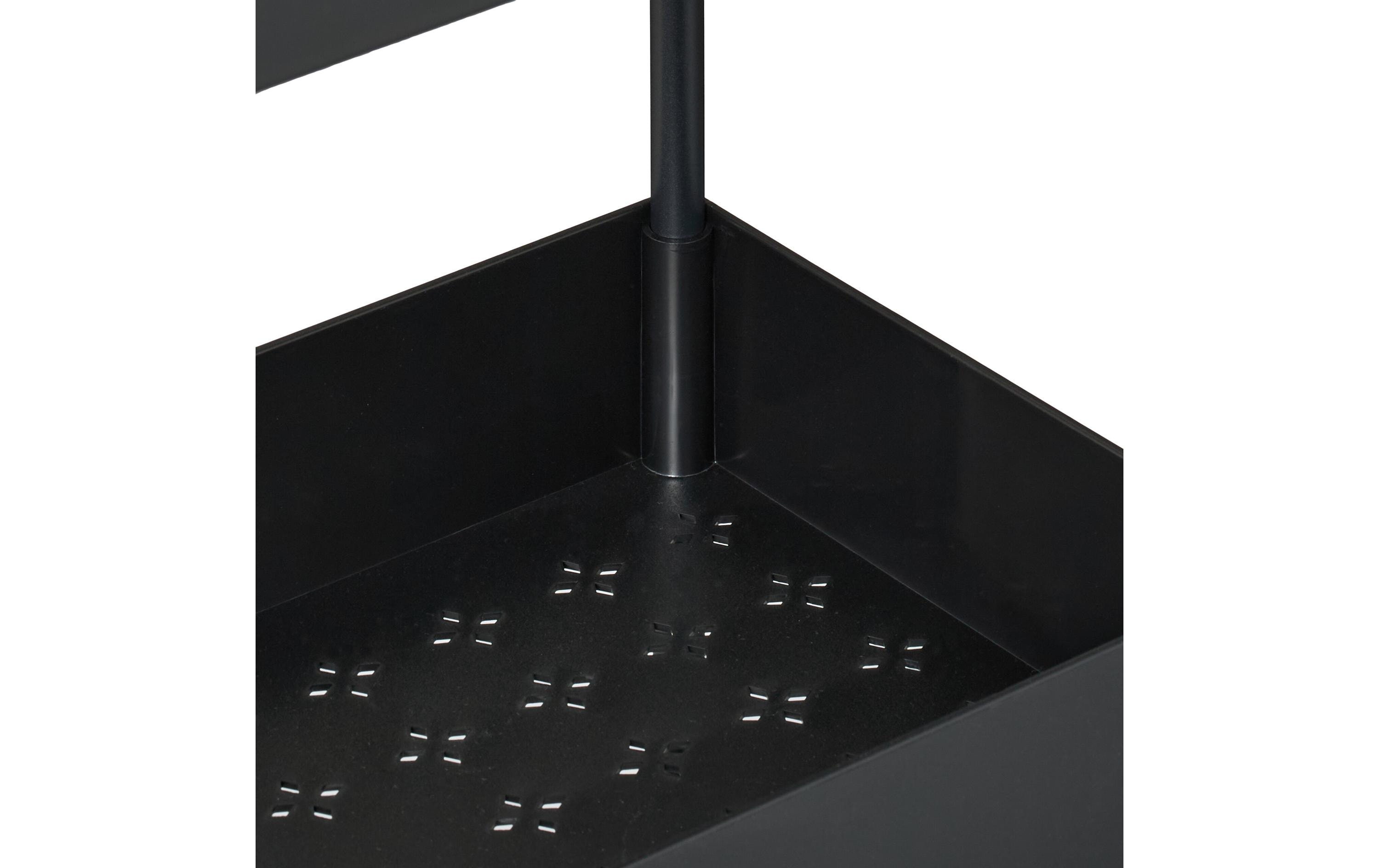 relaxdays Küchenwagen 40 x 93 x 22 cm, Schwarz