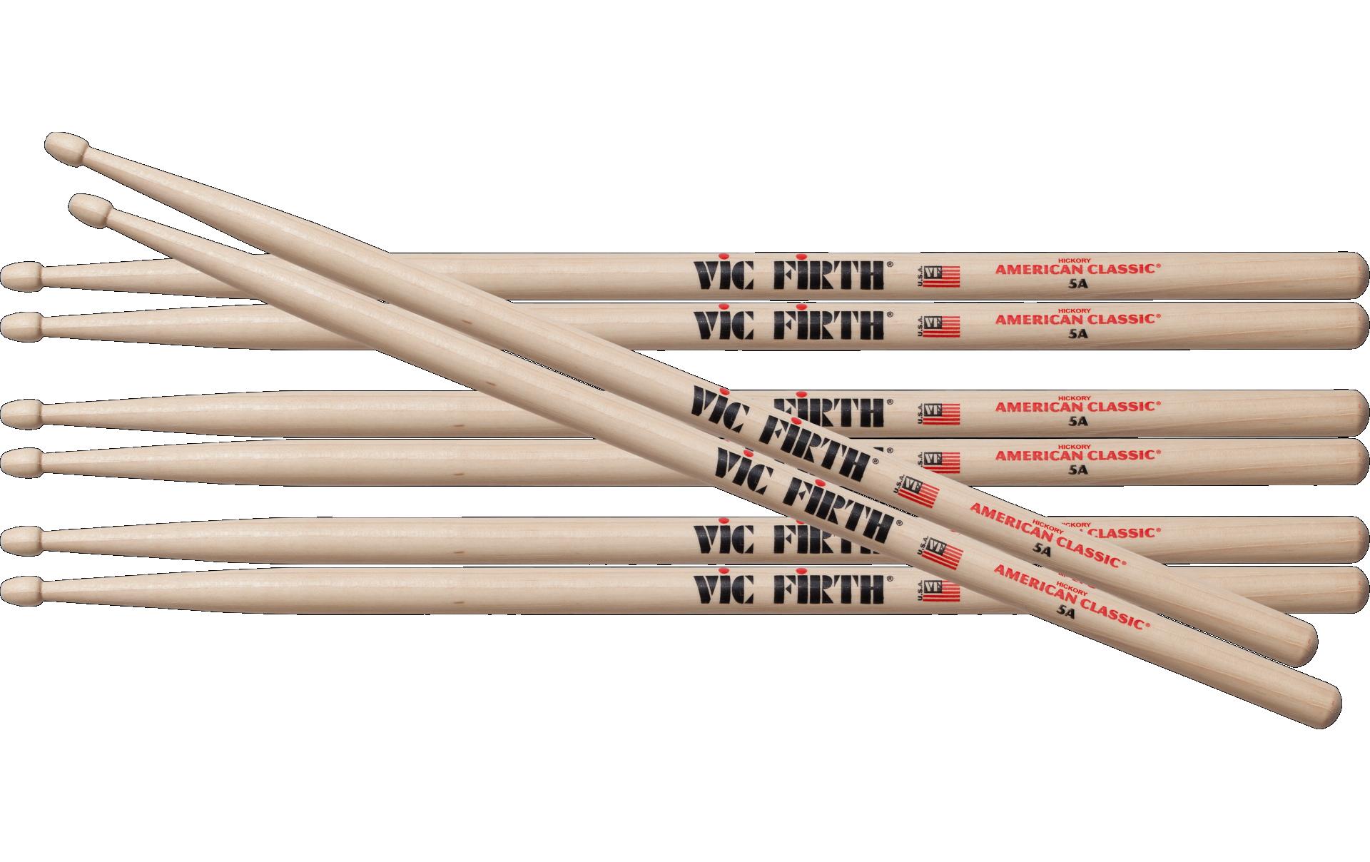 Vic Firth Drumsticks VF5A Value Pack – 4 Paar Vic Firth Drumsticks VF5A Value Pack – 4 Paar
