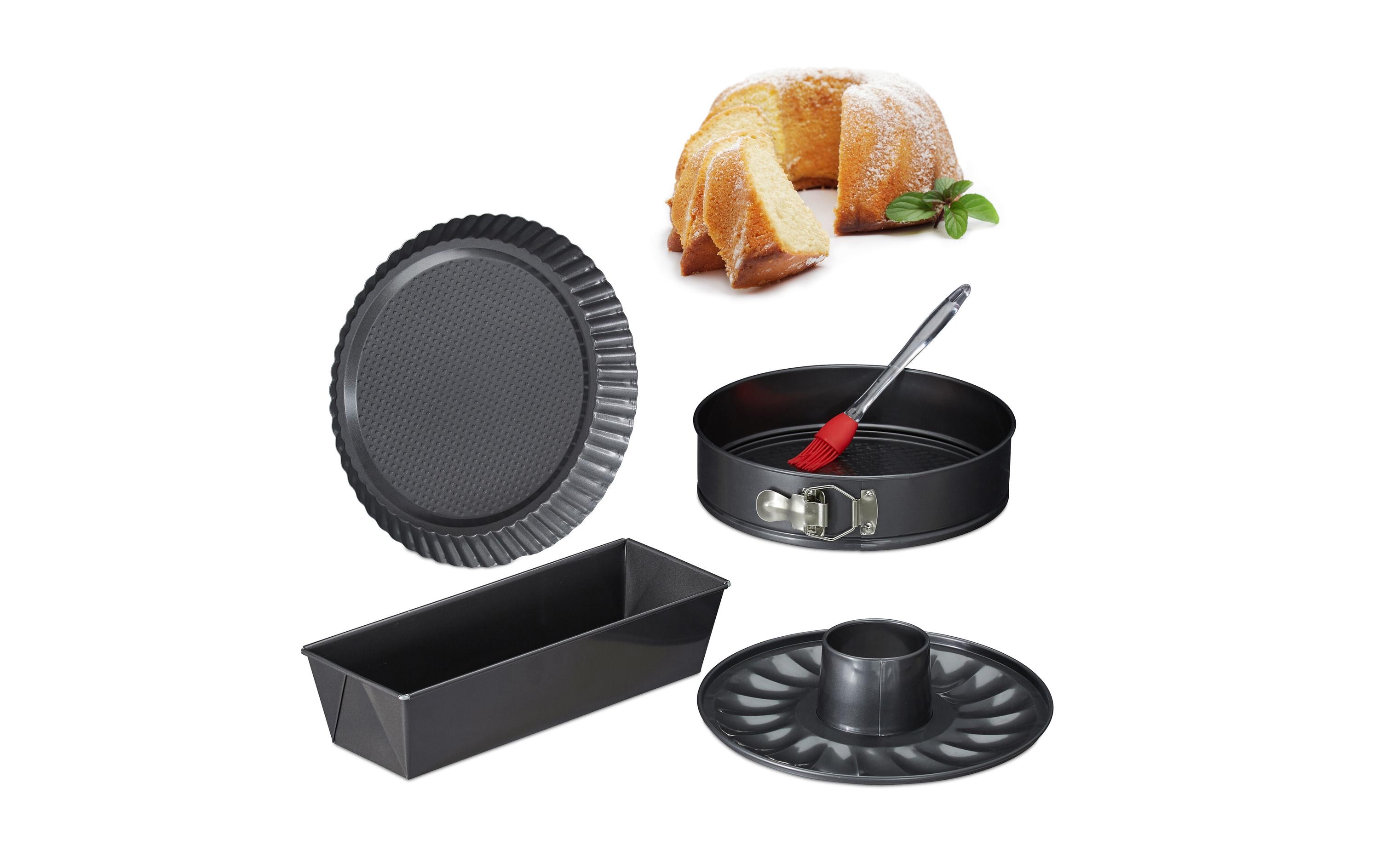 relaxdays Backformen-Set 5-teilig