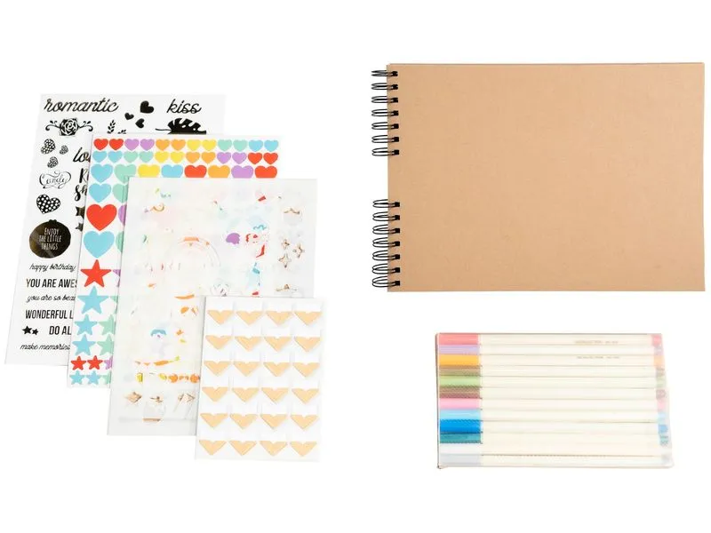 Exacompta Kreativalbum Scrap-Addict Kraft Set Exacompta Kreativalbum Scrap-Addict Kraft Set
