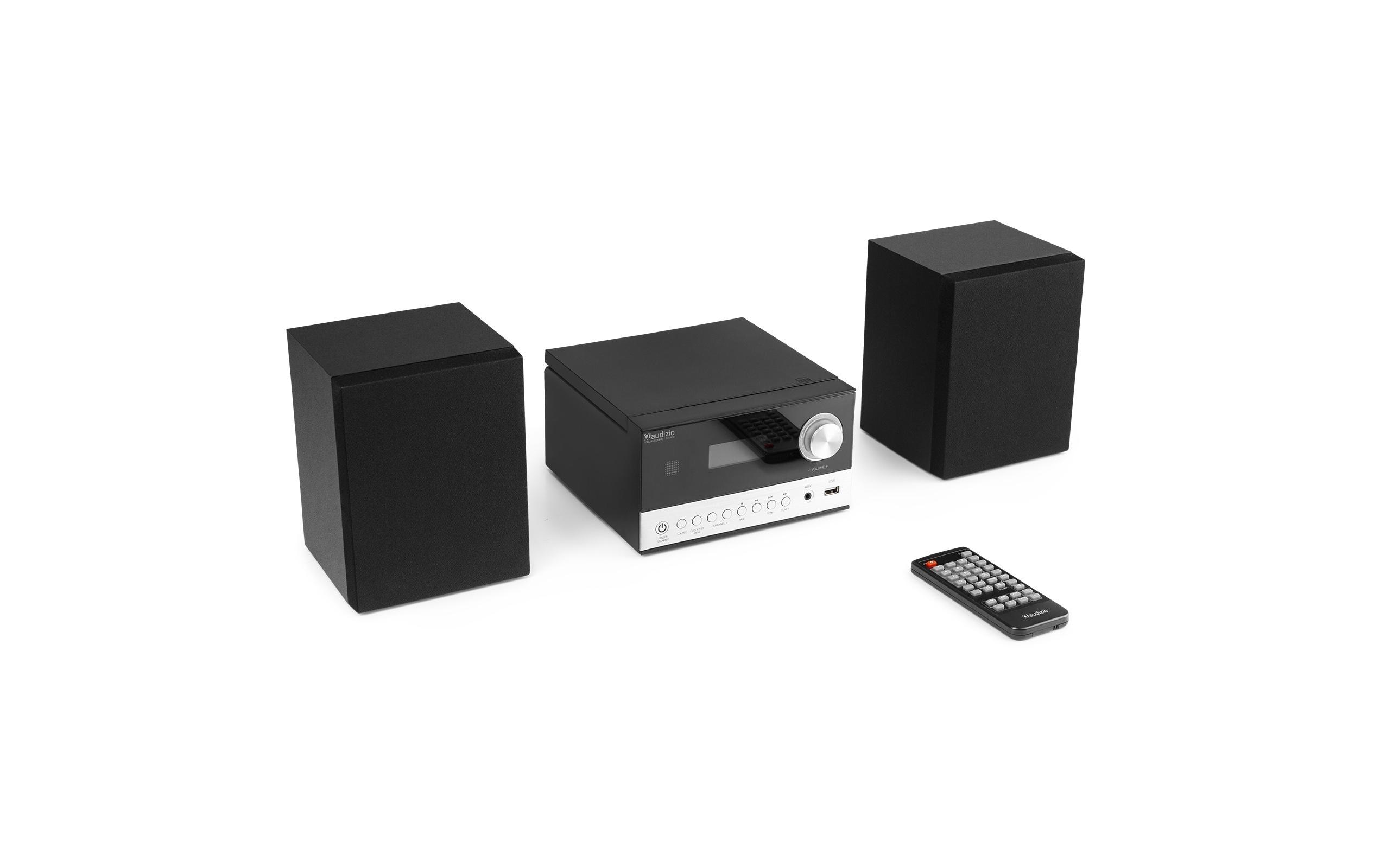 Audizio Micro-HiFi Anlage Toulon Schwarz/Silber