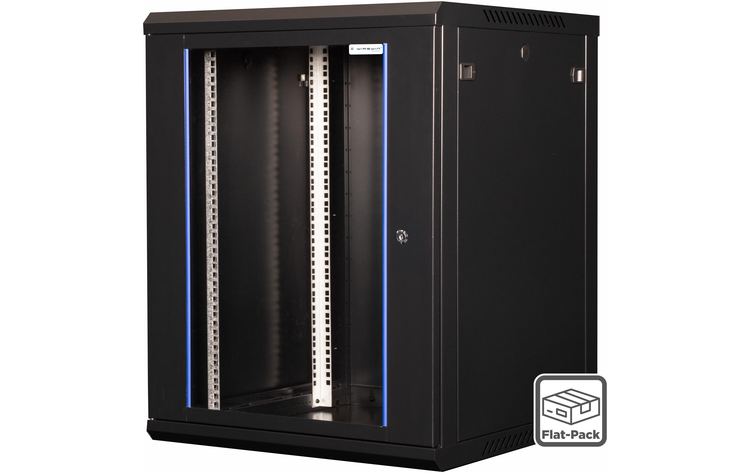 Wirewin Wandschrank 600X600X12U Pro 3rd Gen 19 / 12HE / Flat-Pack Wirewin Wandschrank 600X600X12U Pro 3rd Gen 19 / 12HE / Flat-Pack