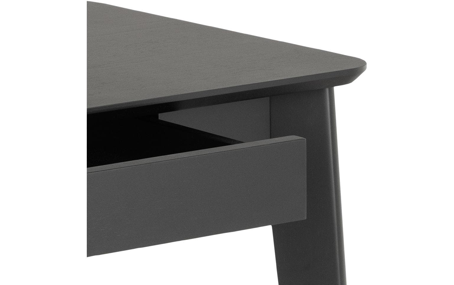 AC Design Tisch Roxby, Eiche, Schwarz