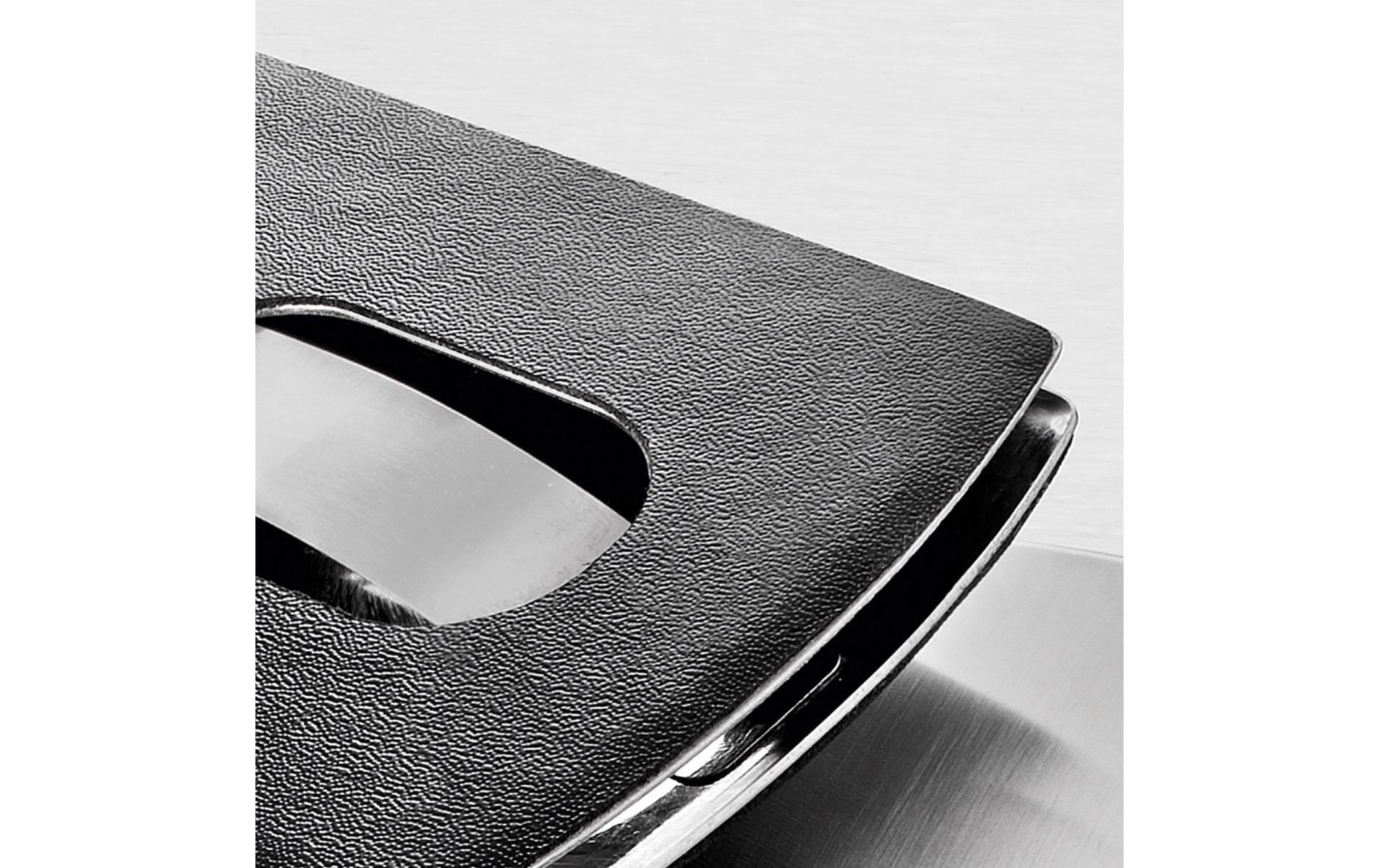 Sigel Visitenkartenetui 6 x 10.1 x 1.3 cm, Schwarz/Silber