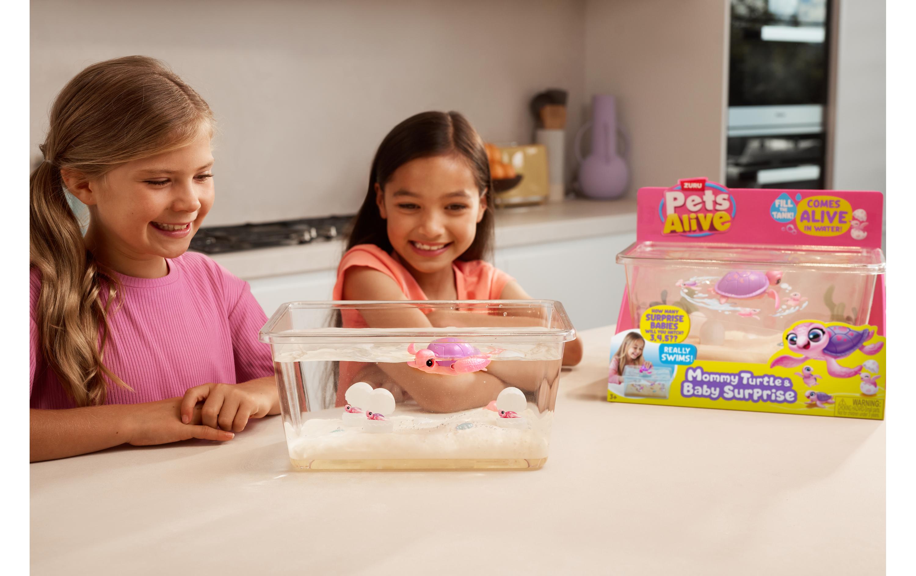 Zuru Spielfigurenset Pets Alive Mommy Turtle und Baby Surprise