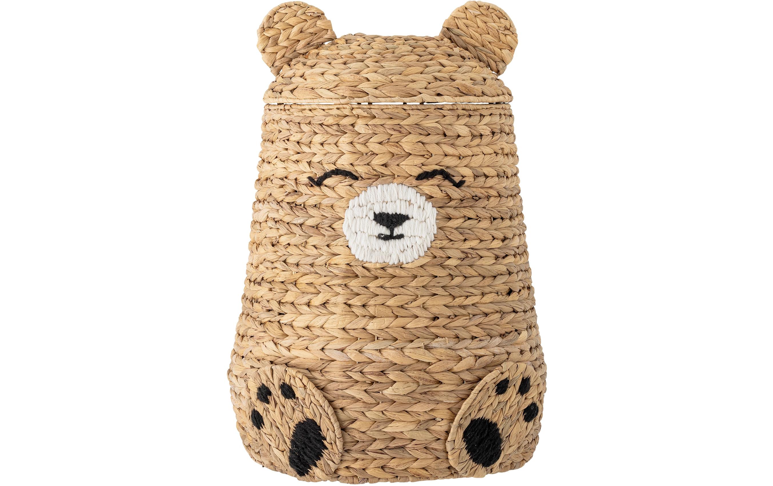 Bloomingville Spielzeugkorb Timone Bär, Natur, Wasserhyazinthe Bloomingville Spielzeugkorb Timone Bär, Natur, Wasserhyazinthe