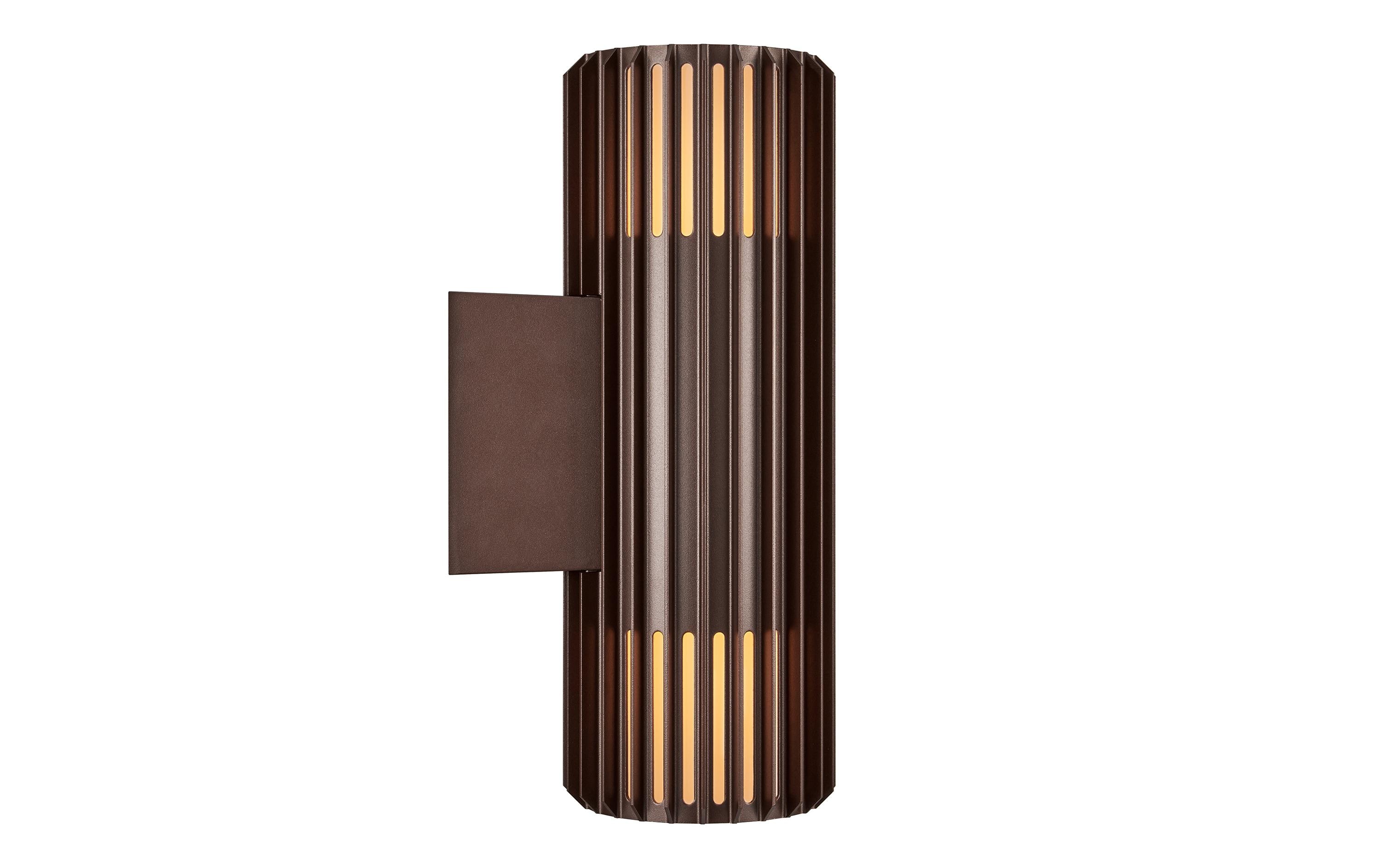 Nordlux Wandleuchte Aludra Double 2 x 15W, E27, IP54, braun