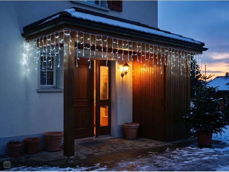 COCON Eiszapfen-Lichterkette LED Neutralweiss, 5.8 m COCON Eiszapfen-Lichterkette LED Neutralweiss, 5.8 m