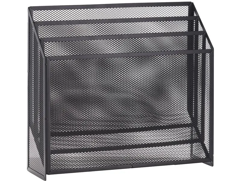 Zeller Present Zeitungsständer News Rack 32 x 9 x 29.5 cm, Schwarz