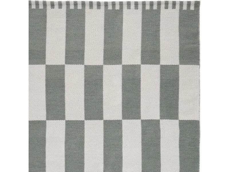 Urbanara Teppich Iniola 140 x 200 cm, Graugrün/Weiss Urbanara Teppich Iniola 140 x 200 cm, Graugrün/Weiss