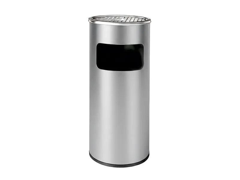 relaxdays Standaschenbecher Silber/Hellgrau relaxdays Standaschenbecher Silber/Hellgrau
