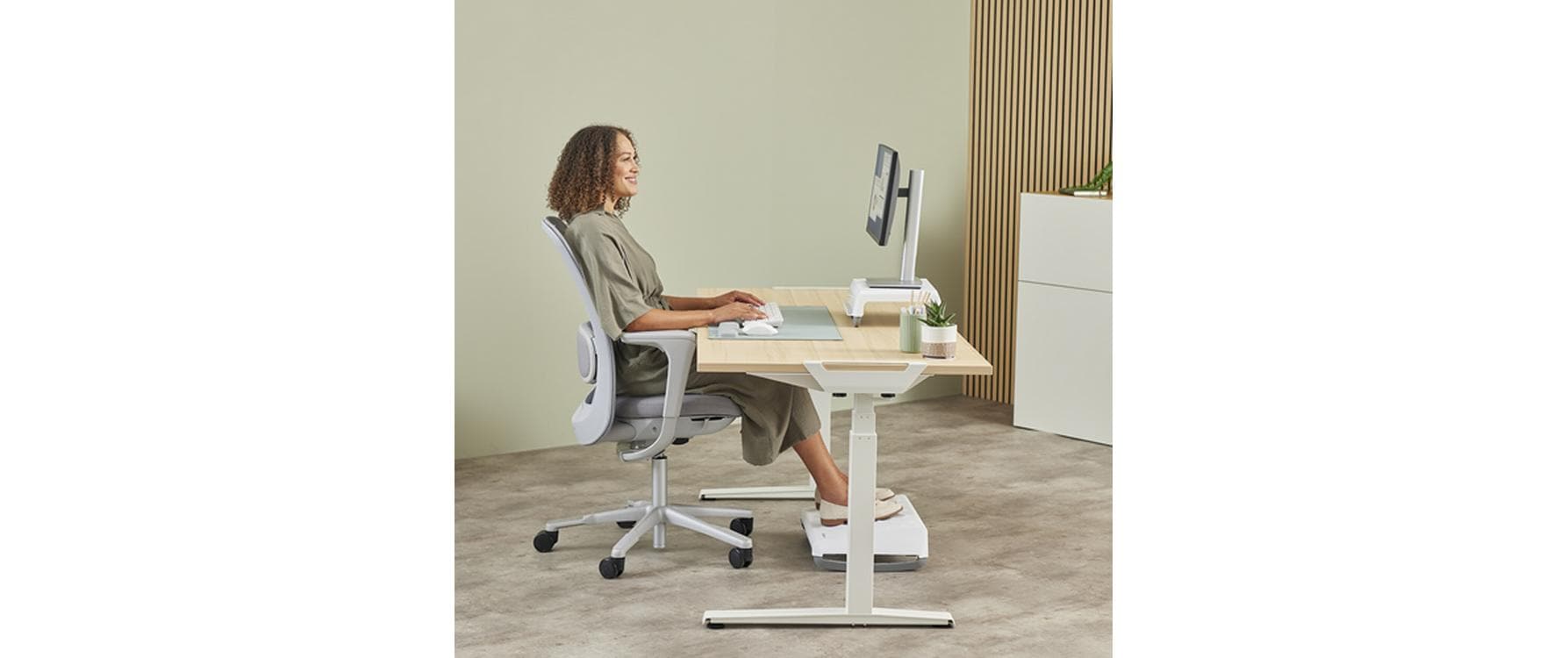 Fellowes Workplace Handgelenkauflage Breyta 470 mm Sage 1 Stück