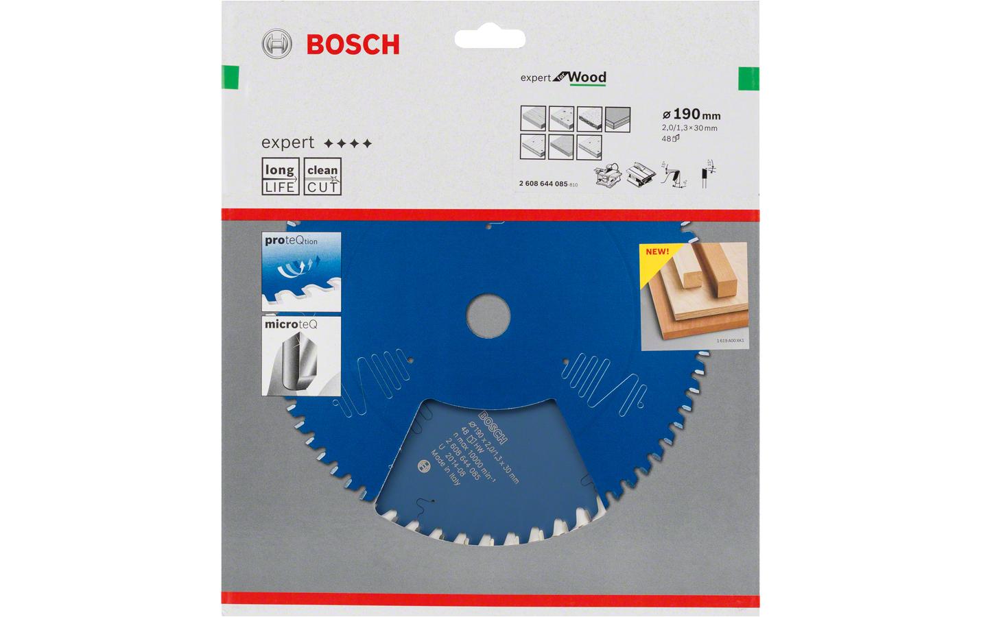 Bosch Professional Kreissägeblatt Expert for Wood Ø 190