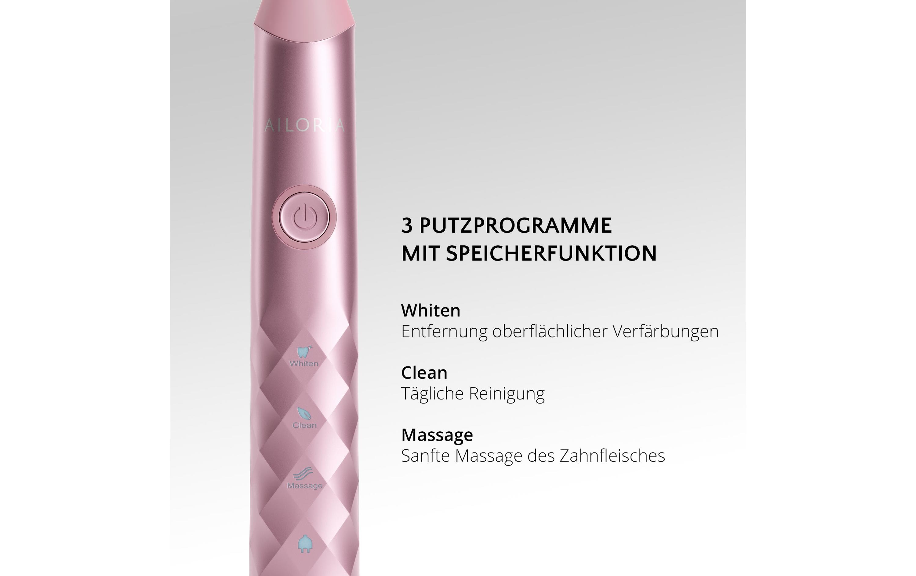 Ailoria Elektrische Zahnbürste Schallzahnbürste Shine Bright Set