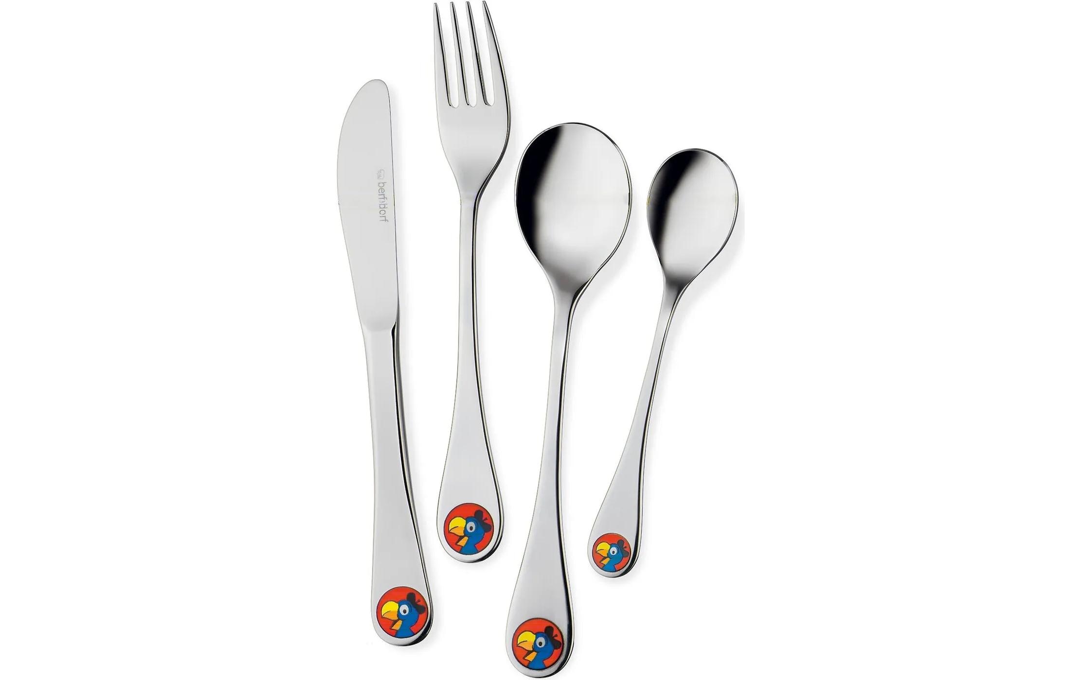 Berndorf Kinderbesteckset Globi 4-teilig, Silber