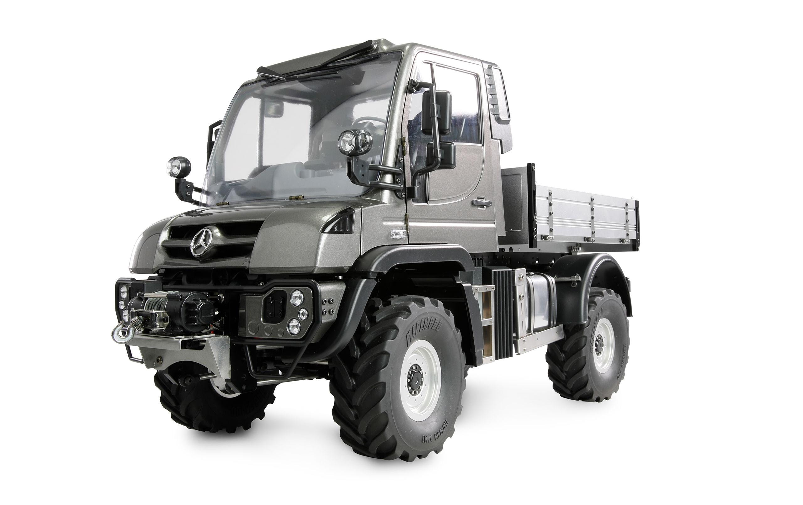 Amewi Mercedes-Benz Unimog Geräteträger 4WD Anthrazit 1:10, ARTR Amewi Mercedes-Benz Unimog Geräteträger 4WD Anthrazit 1:10, ARTR