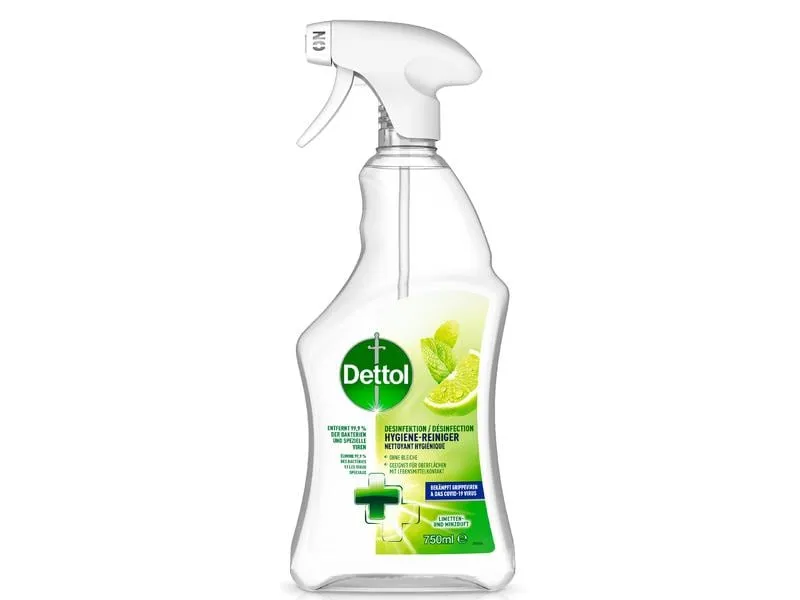 Dettol Desinfektion Hygiene-Reiniger Limetten- & Minze 750 ml Dettol Desinfektion Hygiene-Reiniger Limetten- & Minze 750 ml