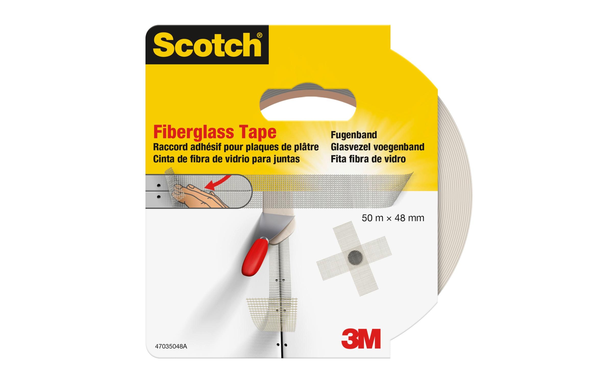 3M Doppelseitiges Klebeband Fugen 48 mm x 50 m, Weiss