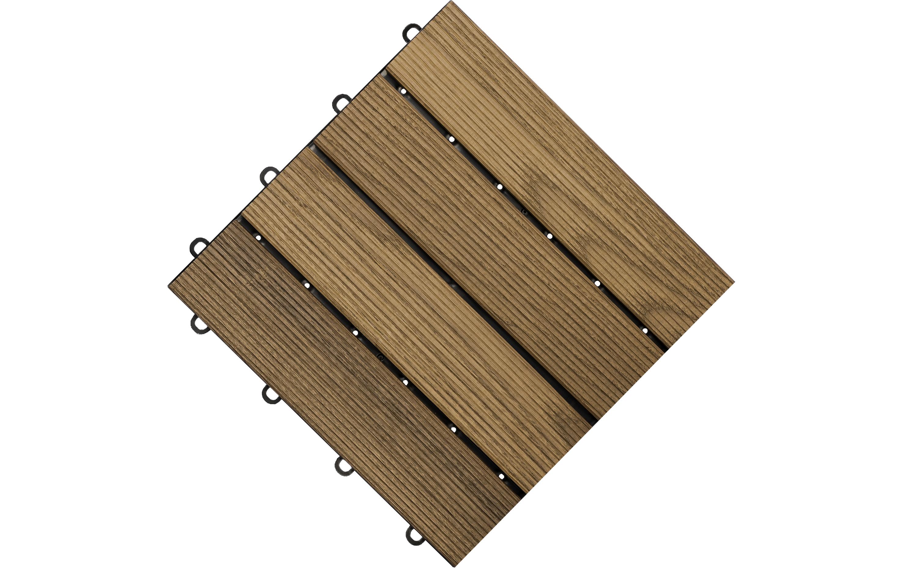Florco Balkon-& Terrassenplatten Esche, 4 Latten 30 x 30, 6 Stk. Florco Balkon-& Terrassenplatten Esche, 4 Latten 30 x 30, 6 Stk.