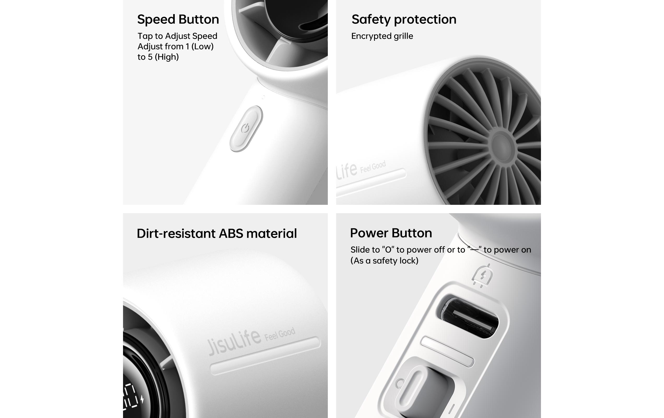 Jisulife Handventilator Life10S Grau