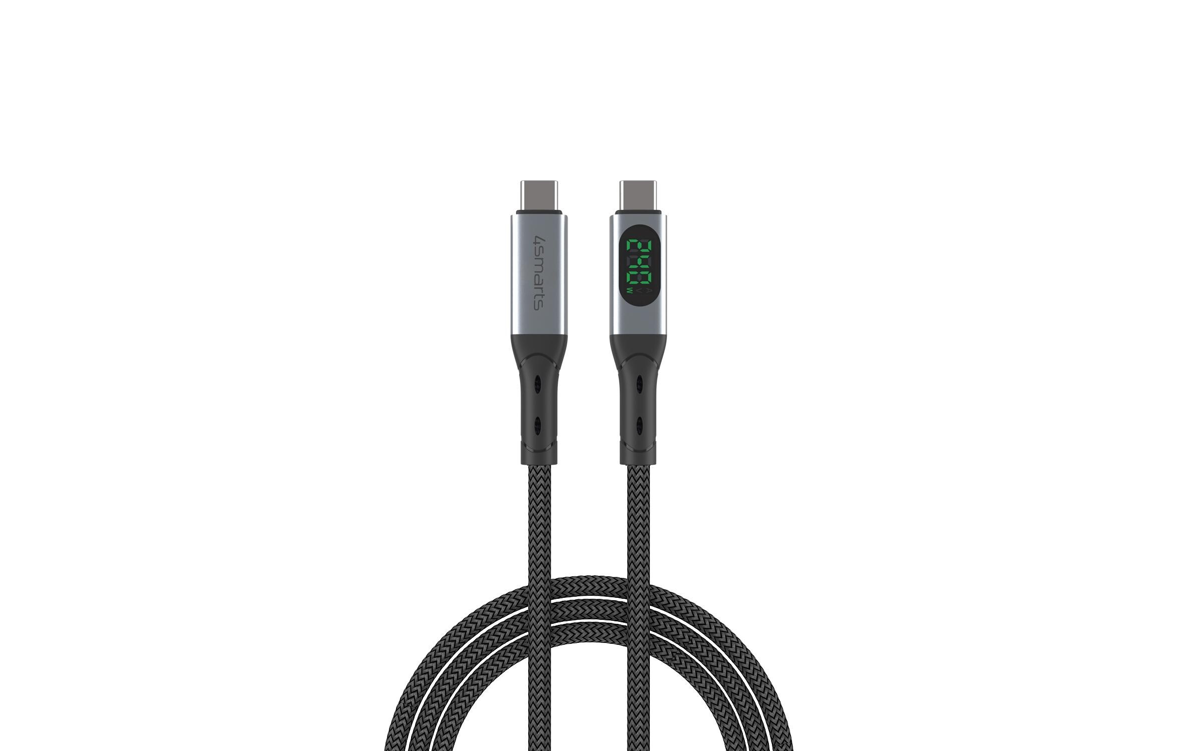 4smarts USB4-Kabel DigitCord Enterprise 240W USB C - USB C 1.5 m