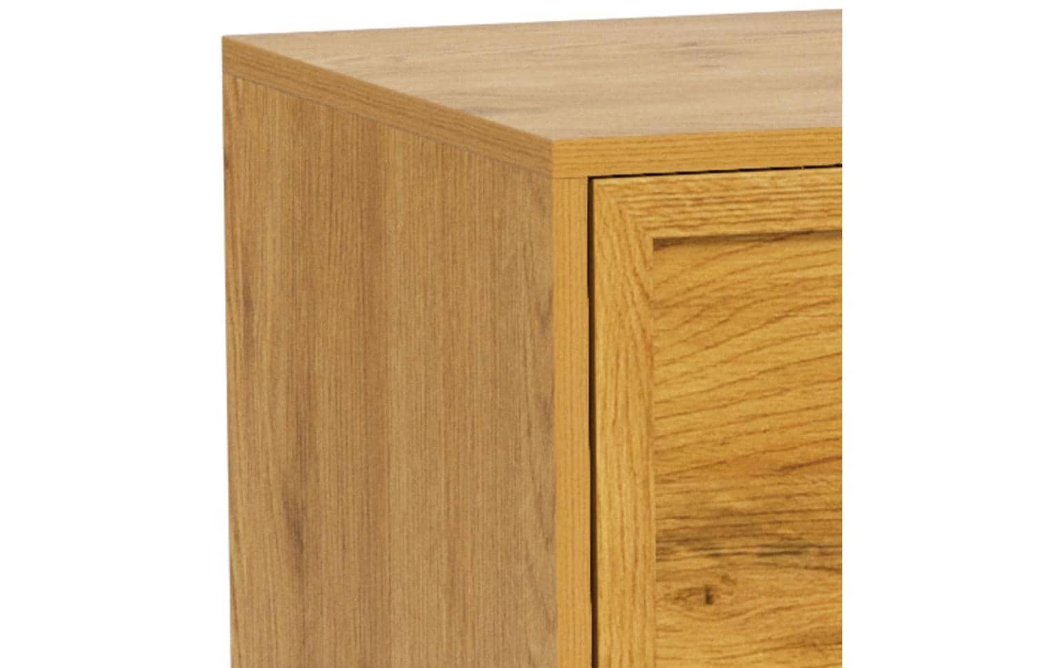 AC Design Kommode Palmdale 80 x 40 x 110 cm, Eiche hell