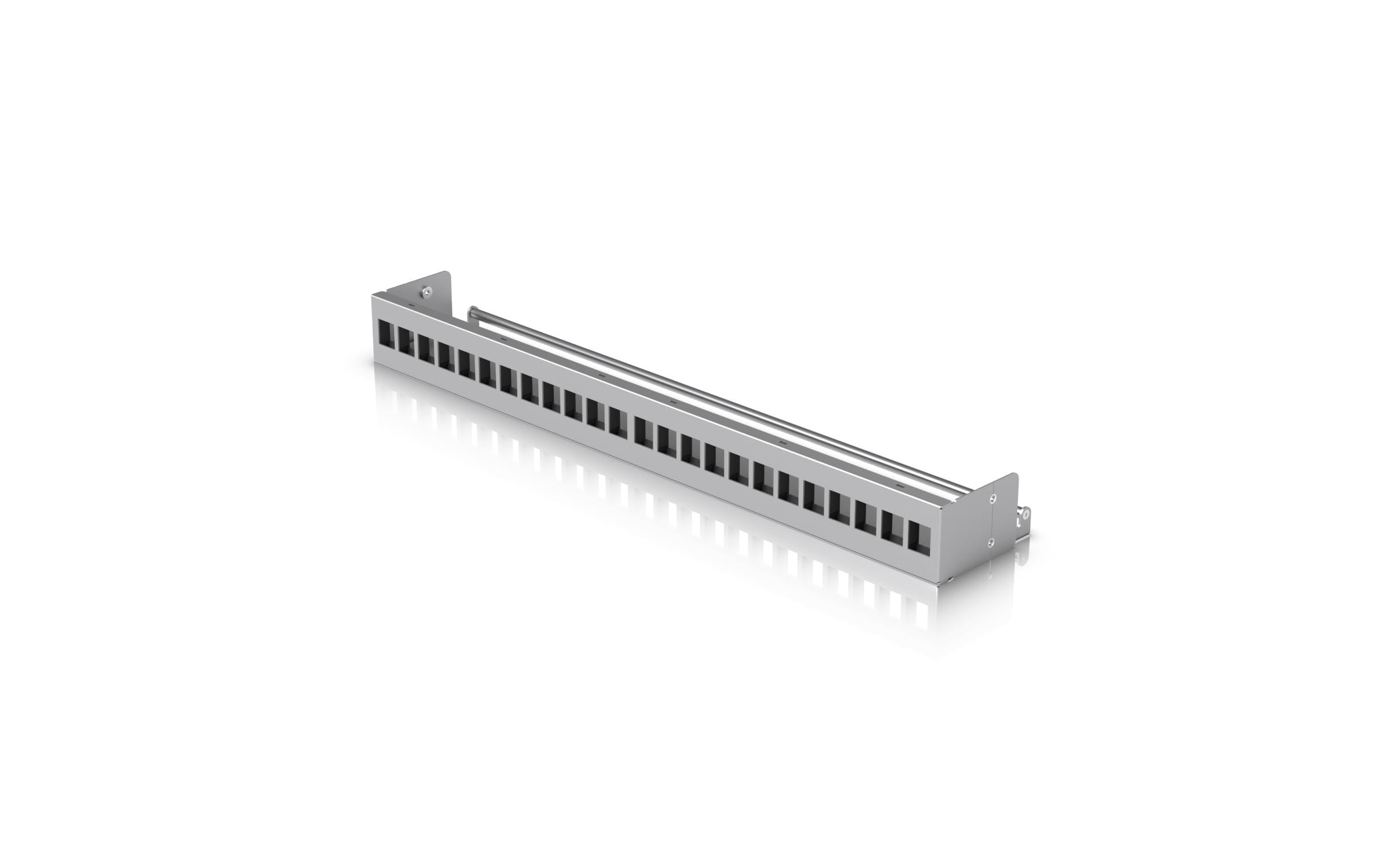 Ubiquiti 24-Port Blank Keystone Patch Panel 1HE 19, Grau Ubiquiti 24-Port Blank Keystone Patch Panel 1HE 19, Grau