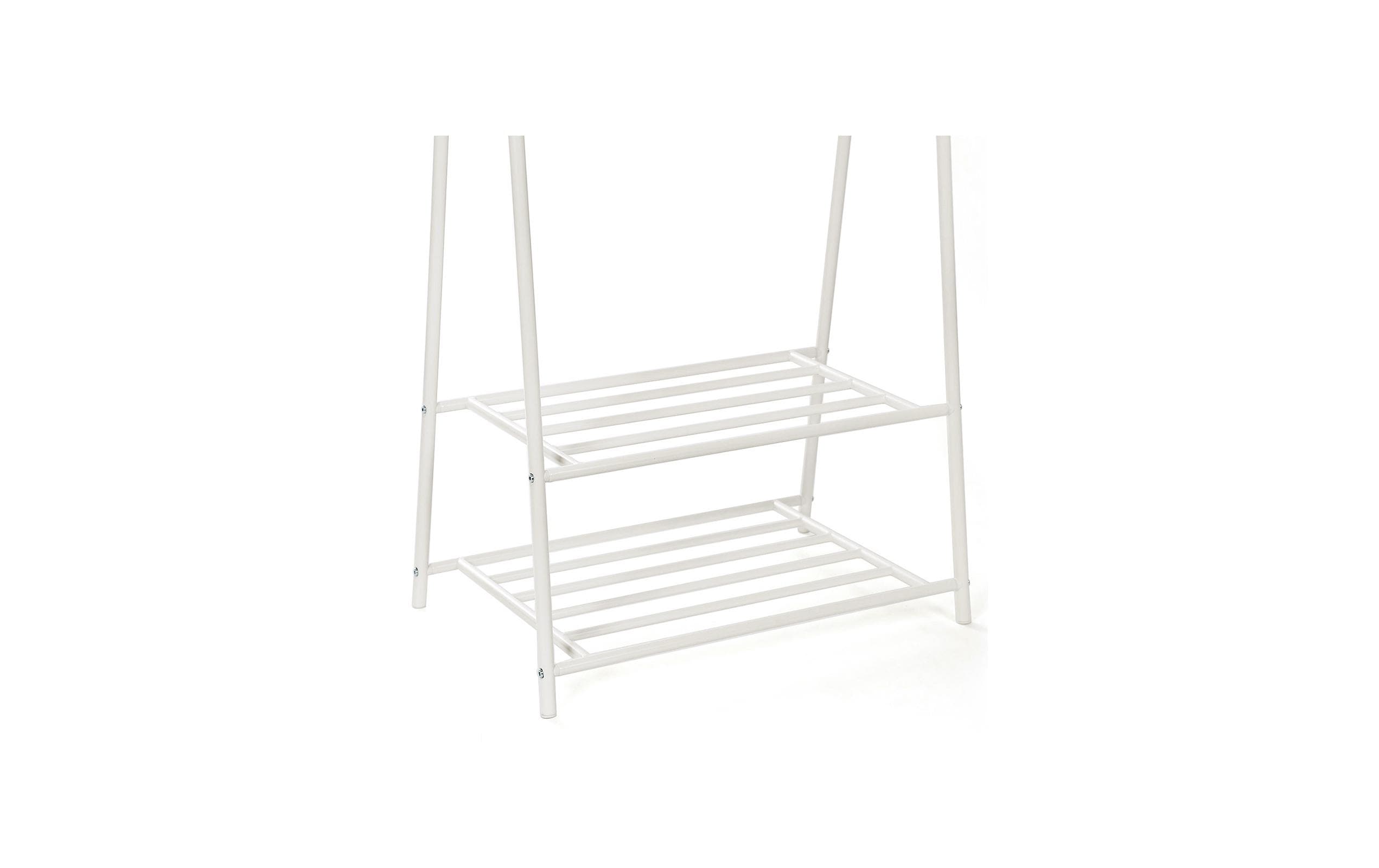 Songmics Garderobenständer 87.5 x 155 cm, Weiss